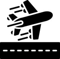 Departure Glyph Icon Design vector