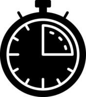Countdown Glyph Icon Design vector