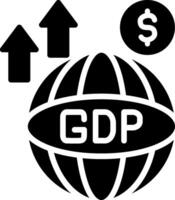 Gdp Glyph Icon Design vector
