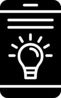 Idea Glyph Icon Design vector