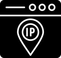 Ip Address Glyph Icon Design vector