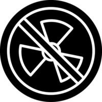 Radiactive Glyph Icon Design vector