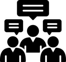 Representative Glyph Icon Design vector