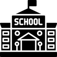 School Glyph Icon Design vector