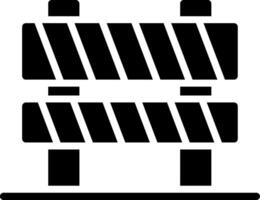 Barrier Glyph Icon Design vector