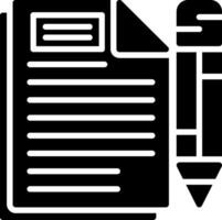 Document Glyph Icon Design vector