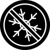 Snow Glyph Icon Design vector