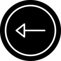 Back Glyph Icon Design vector