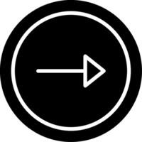Next Glyph Icon Design vector