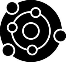 Orbit Glyph Icon Design vector