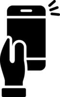 Selfie Glyph Icon Design vector