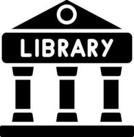Library Glyph Icon Design vector