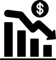 Graph Glyph Icon Design vector