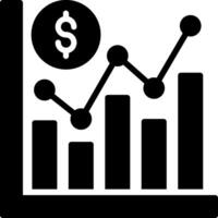 Analytics Glyph Icon Design vector