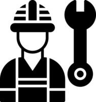 Worker Glyph Icon Design vector