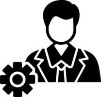 Admin Glyph Icon Design vector
