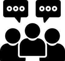 Public Community Glyph Icon Design vector