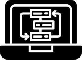 Backlog Glyph Icon Design vector