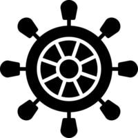 Helm Glyph Icon Design vector