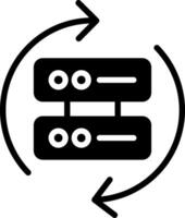 Backup Glyph Icon Design vector