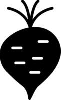 Beet Glyph Icon Design vector