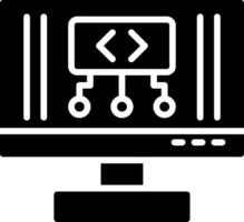 Code Glyph Icon Design vector