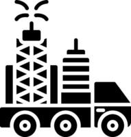 Drilling Dig Glyph Icon Design vector