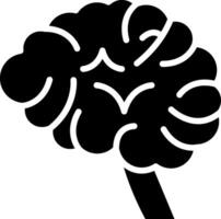 Brain Glyph Icon Design vector
