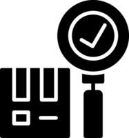 Search Glyph Icon Design vector