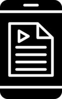 Script Glyph Icon Design vector