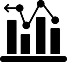 Graph Glyph Icon Design vector