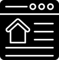 OnGlyph Property Glyph Icon Design vector