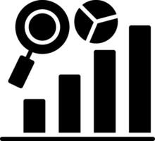 Analytics Glyph Icon Design vector