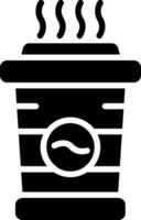 Coffee Glyph Icon Design vector