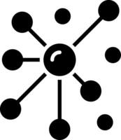 Node Glyph Icon Design vector