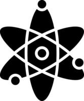 Atom Glyph Icon Design vector