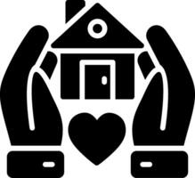 Shelter Glyph Icon Design vector