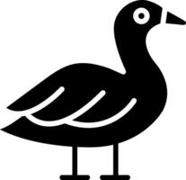 Goose Glyph Icon Design vector