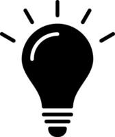Idea Glyph Icon Design vector
