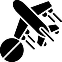 Cancelled Glyph Icon Design vector