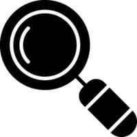 Magnifying Glass Glyph Icon Design vector