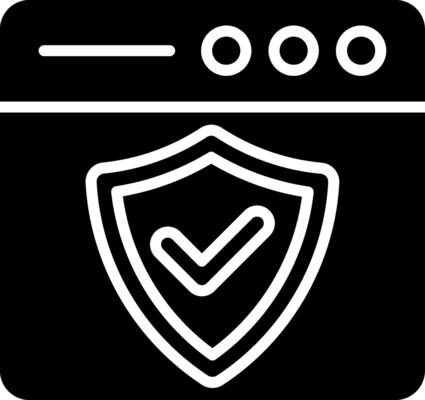 Antivirus Glyph Icon Design