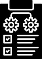 Project Management Glyph Icon Design vector