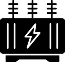 Transformer Glyph Icon Design vector