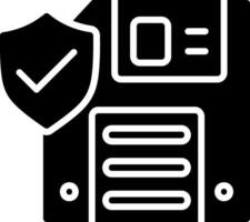 Floppy Disk Glyph Icon Design vector