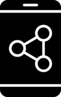Share Glyph Icon Design vector
