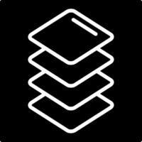 Layers Glyph Icon Design vector
