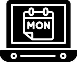 Cyber Monday Glyph Icon Design vector