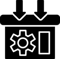 Archive Glyph Icon Design vector