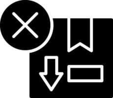Cancel Glyph Icon Design vector
